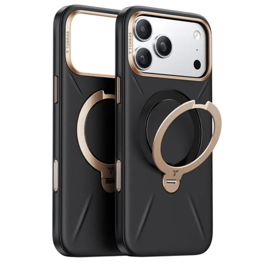 Θήκη MagSafe για Apple iPhone 17 Pro, Torras, QPRO Leather, Μαύρη