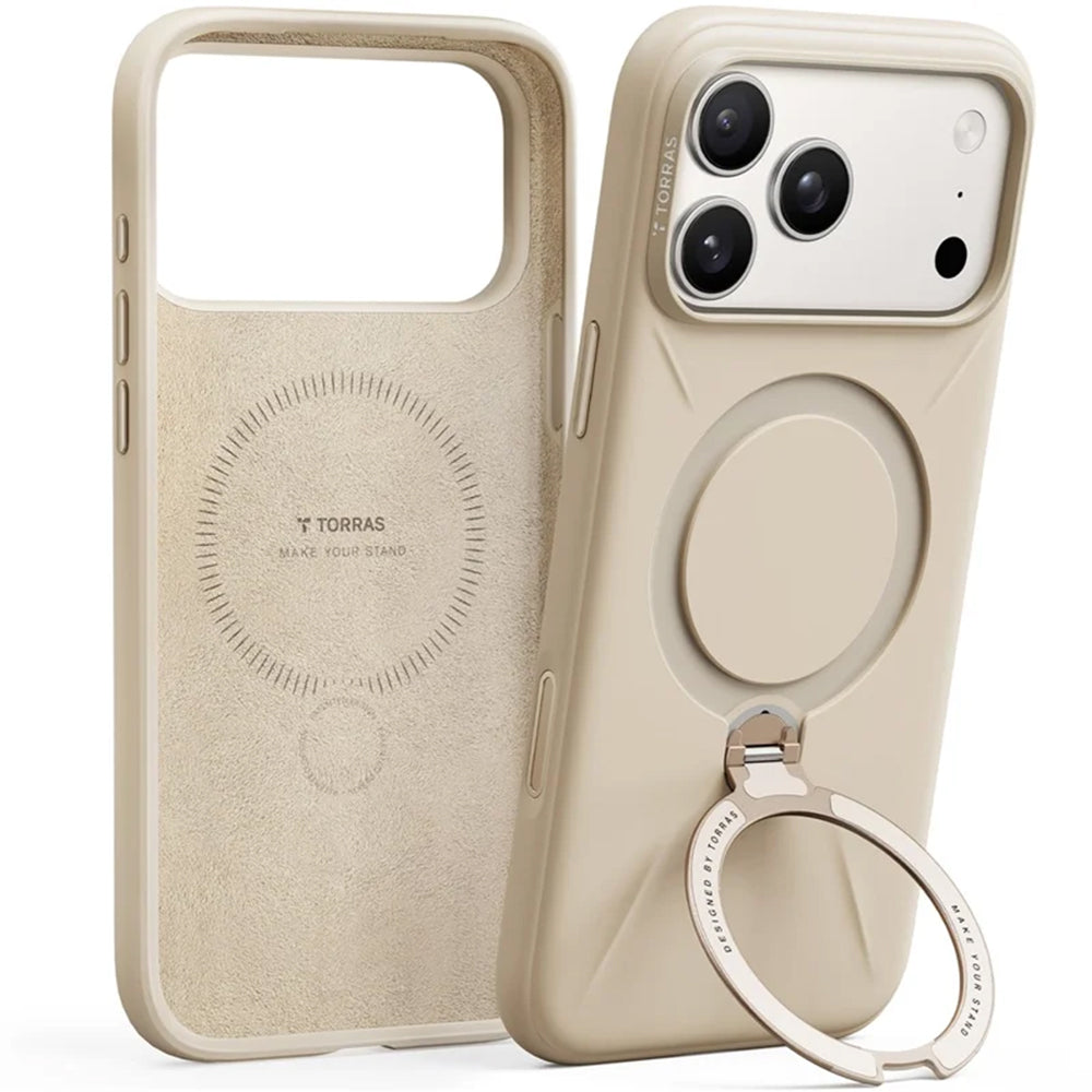 Θήκη MagSafe για Apple iPhone 17 Pro, Torras, QPRO Silicone, Χρυσή