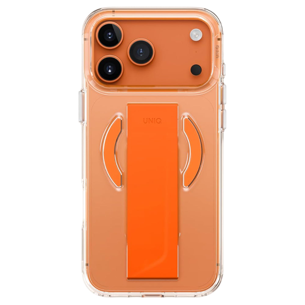 Θήκη MagSafe για Apple iPhone 17 Pro, UNIQ, Heldro Air MagClick, Διάφανη Πορτοκαλί