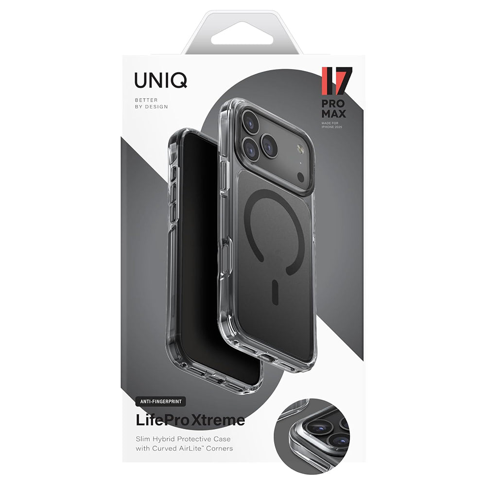 Θήκη MagSafe για Apple iPhone 17 Pro, UNIQ, LifePro Xtreme MagClick, Μαύρη