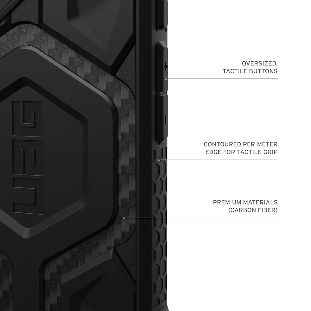 Θήκη MagSafe για Apple iPhone 17 Pro, Urban Armor Gear, Monarch Pro Carbon, Μαύρη
