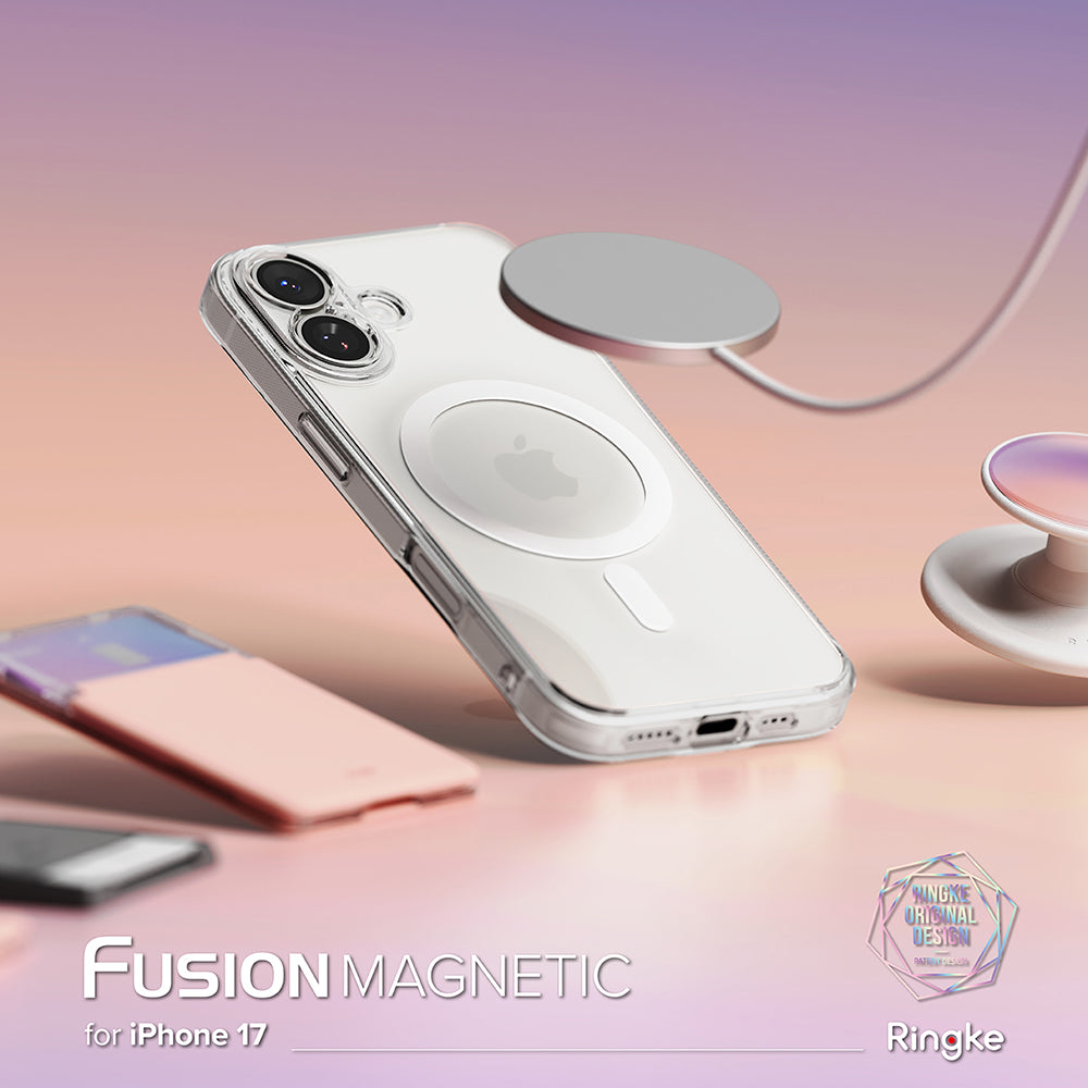 Θήκη MagSafe για Apple iPhone 17, Ringke, Fusion, Ματ Διαφανής