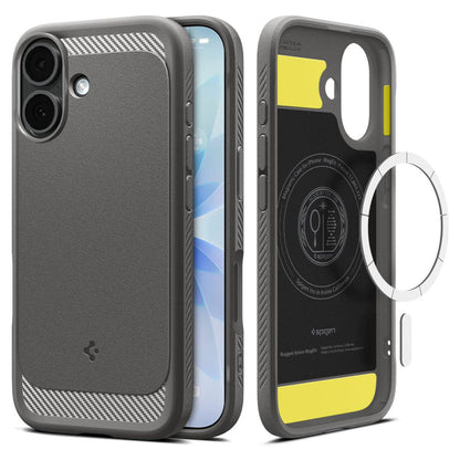 Θήκη MagSafe για Apple iPhone 17, Spigen, Rugged Armor, Γκρι