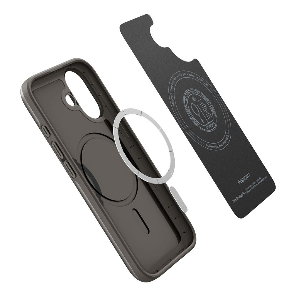 MagSafe Case for Apple iPhone 17, Spigen, Thin Fit, Gray