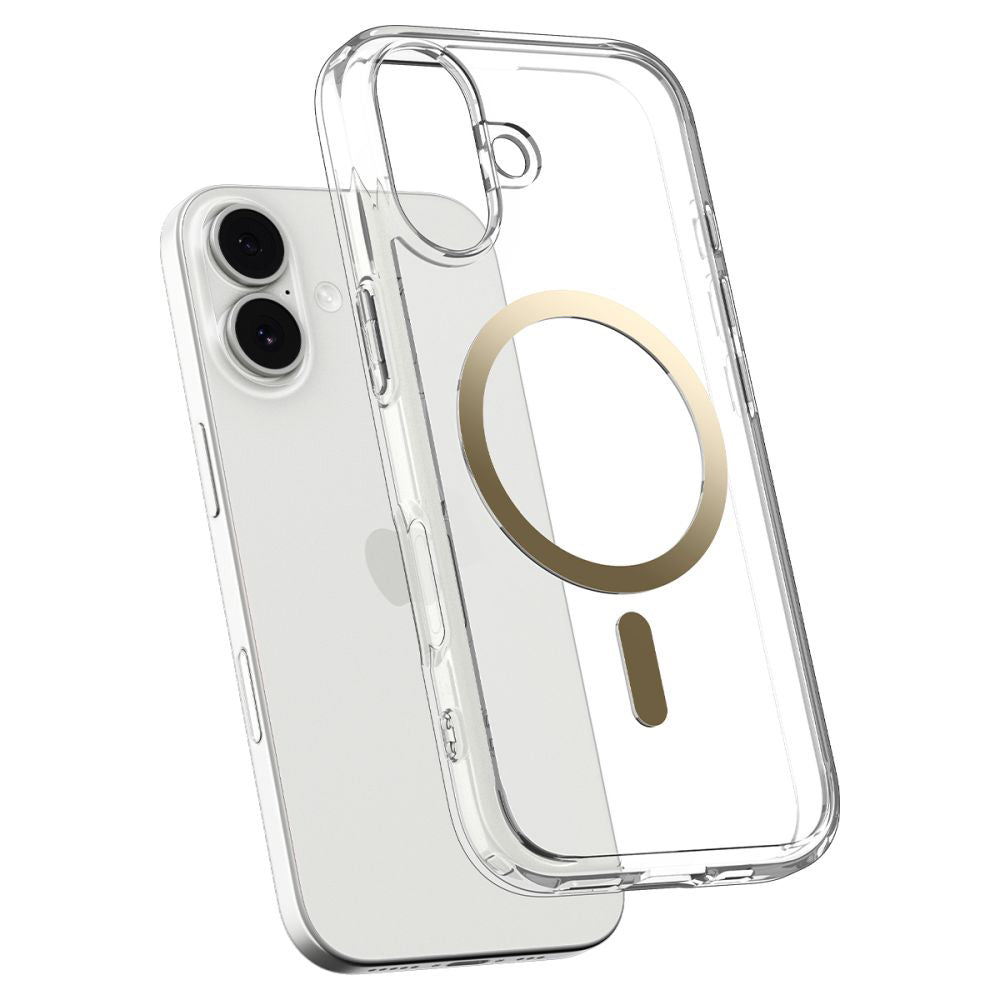 Θήκη MagSafe για Apple iPhone 17, Spigen, Ultra Hybrid, Διάφανο Χρυσό