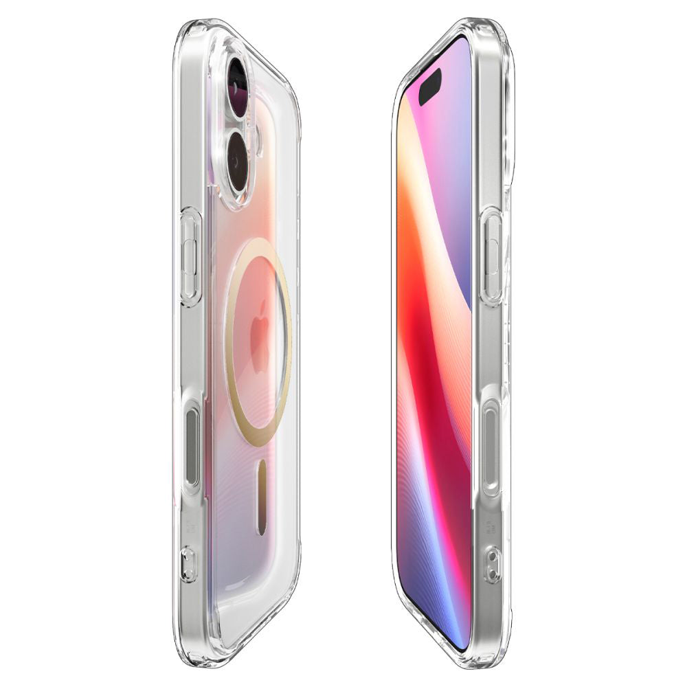 Θήκη MagSafe για Apple iPhone 17, Spigen, Ultra Hybrid, Διάφανο Χρυσό