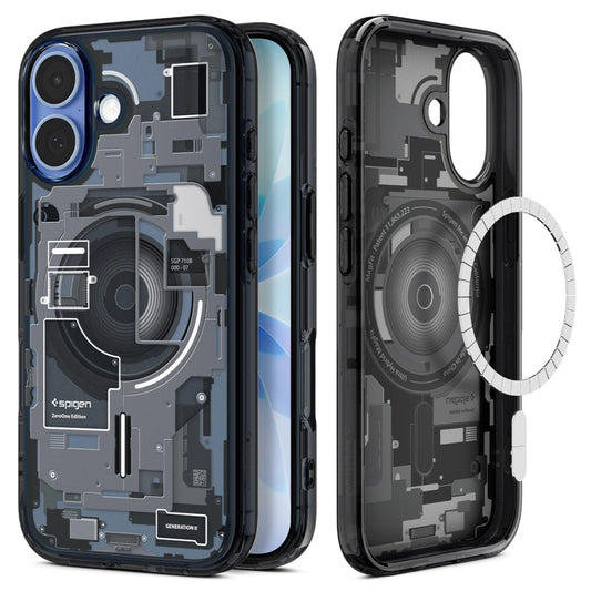 MagSafe Case for Apple iPhone 17, Spigen, Ultra Hybrid Zero One, Black