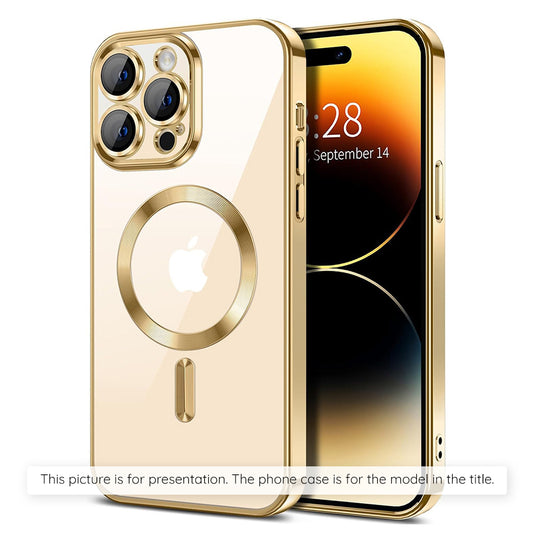 Θήκη MagSafe για Apple iPhone 17, Techsuit, Luxury Crystal, Χρυσή
