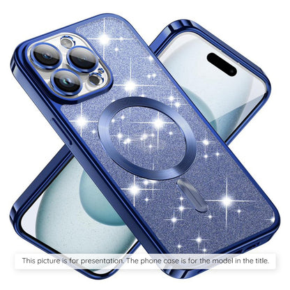 Θήκη MagSafe για Apple iPhone 17, Techsuit, Luxury Glitter, Μπλε
