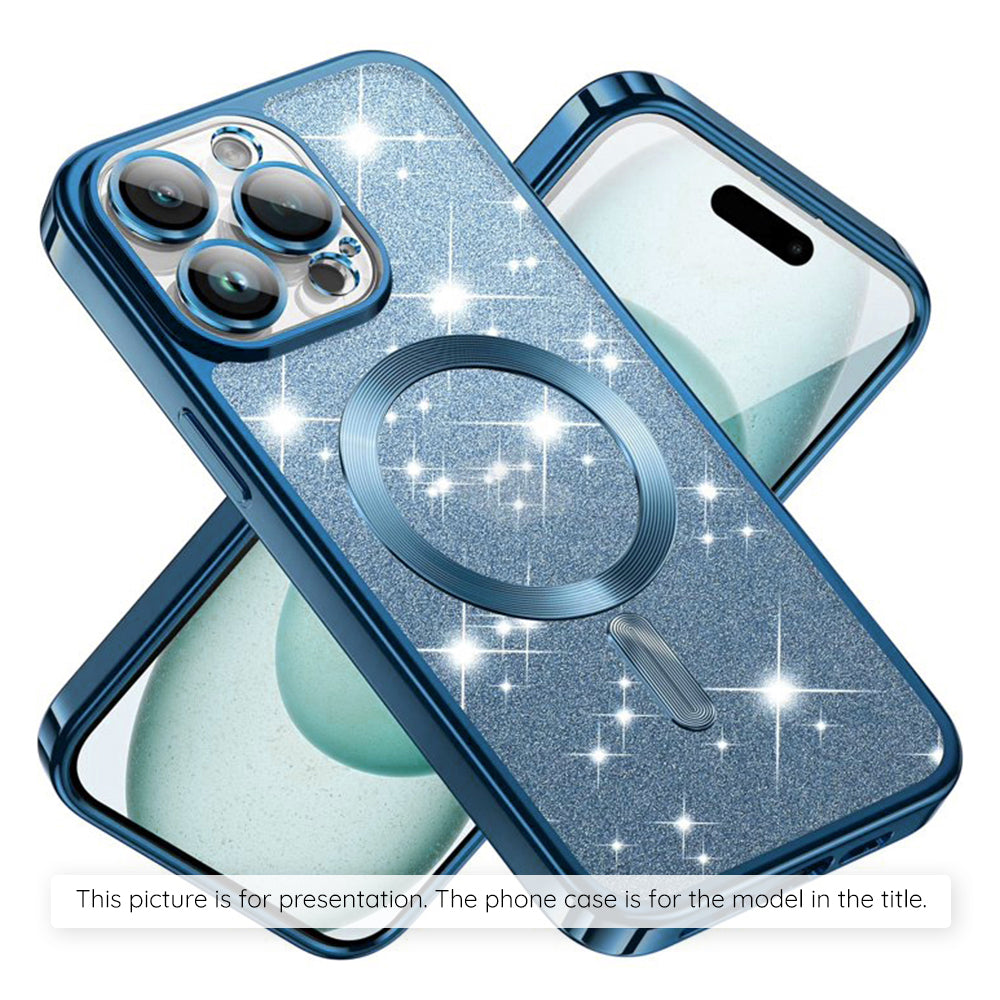 Θήκη MagSafe για Apple iPhone 17, Techsuit, Luxury Glitter, Bleu