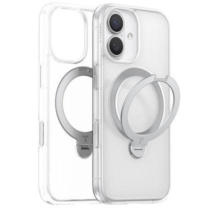 Θήκη MagSafe για Apple iPhone 17, Torras, Ostand Spin, Διαφανής