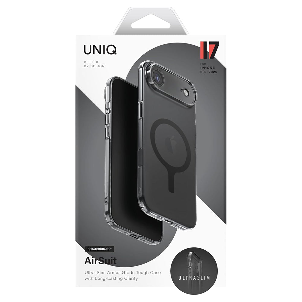 MagSafe Case for Apple iPhone 17, UNIQ, AirSuit MagClick, Black