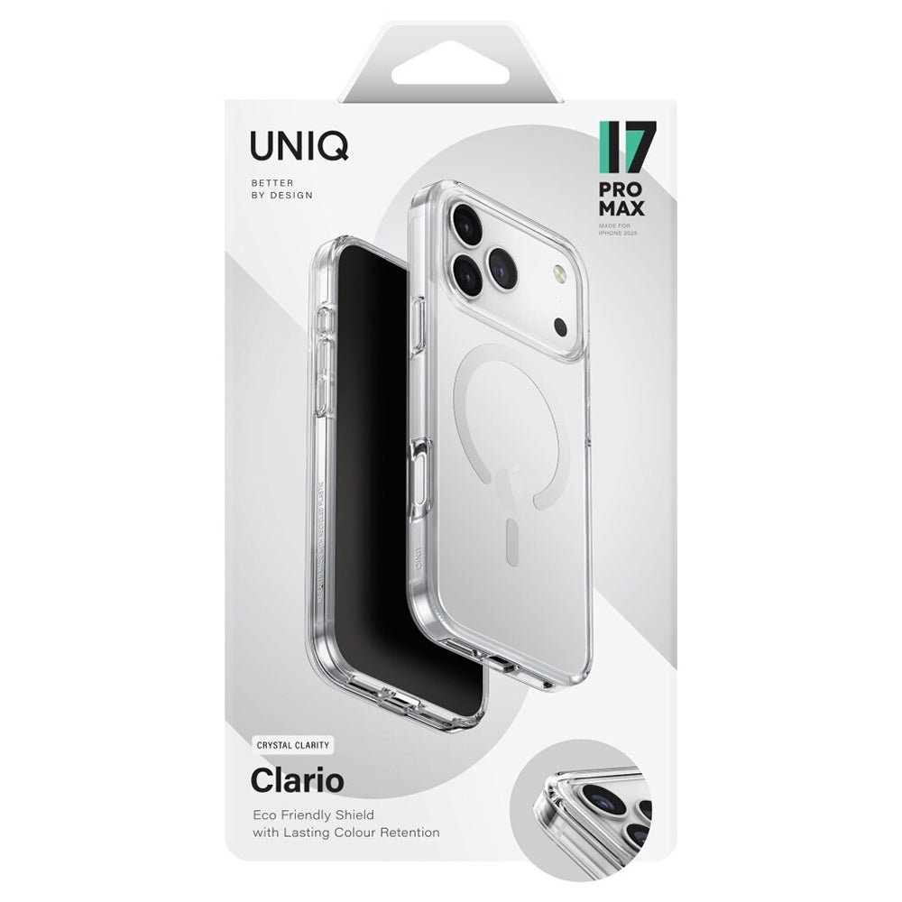 Θήκη MagSafe για Apple iPhone 17, UNIQ, Clario MagClick, Διαφανής