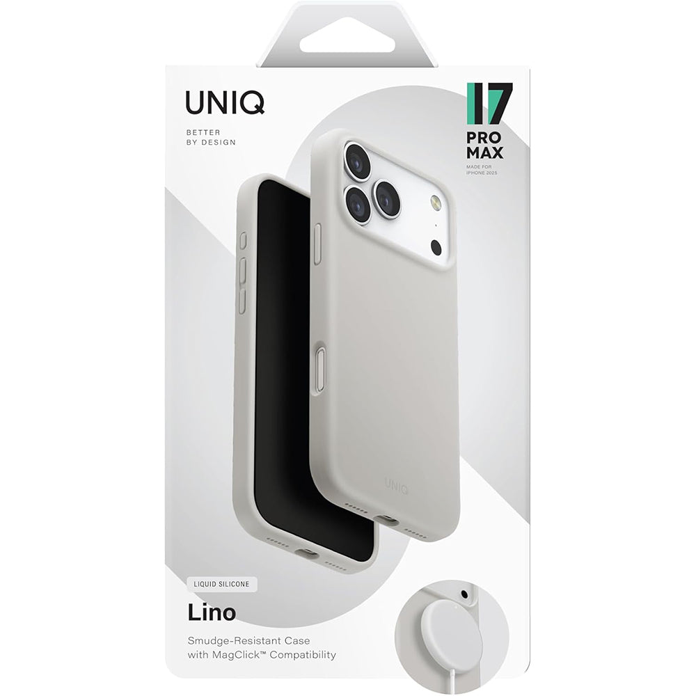 Θήκη MagSafe για Apple iPhone 17, UNIQ, Lino MagClick, Γκρι