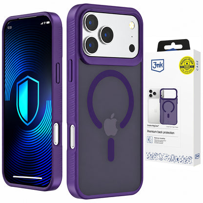 Θήκη MagSafe για Apple iPhone 18 Pro / 17 Pro, 3MK, Smoke MagCase, Μωβ