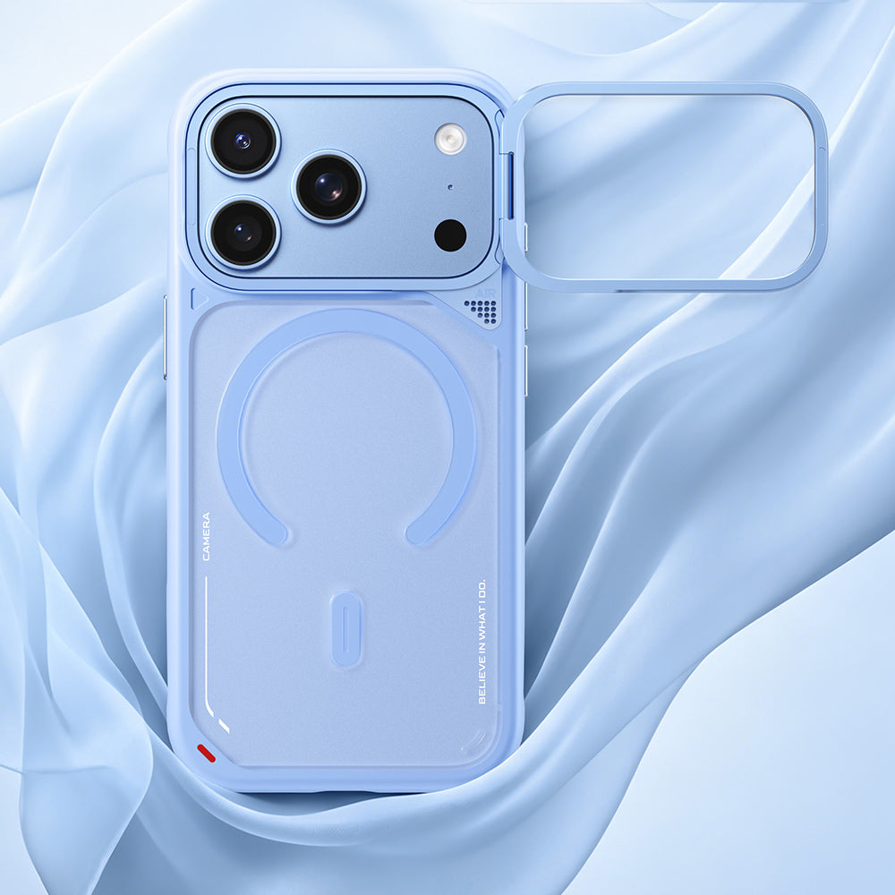 Θήκη MagSafe για Apple iPhone 18 Pro / 17 Pro, Blueo, Heat Dissipation Stand, σατινέ πορτοκαλί