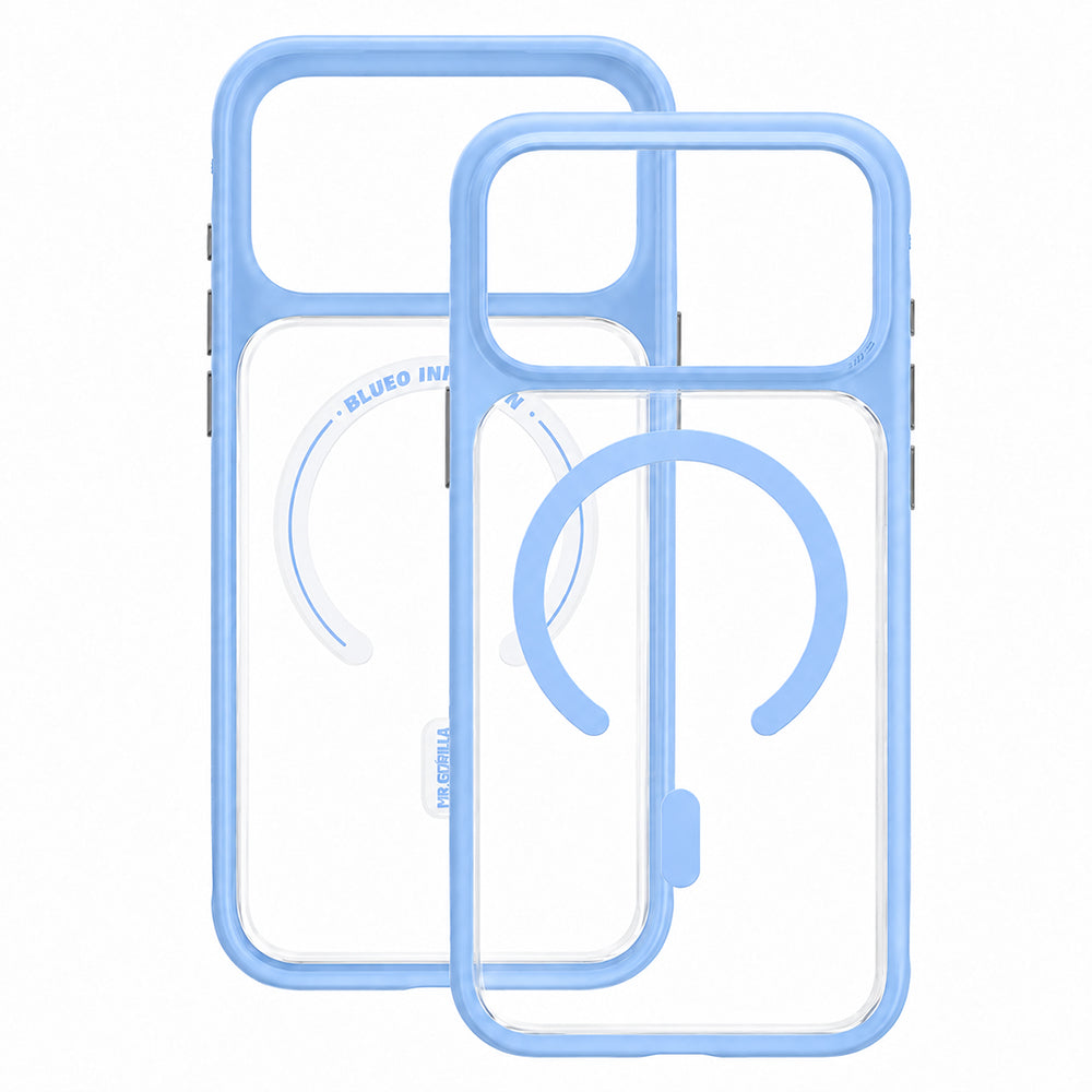 Θήκη MagSafe για Apple iPhone 18 Pro / 17 Pro, Blueo, φιλική προς το δέρμα, αντικραδασμική, σατινέ μπλε