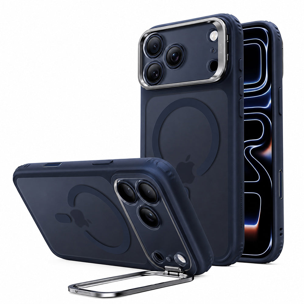 Θήκη MagSafe για Apple iPhone 18 Pro / 17 Pro, ESR, Classic Hybrid Kickstand, Μπλε Σατινέ