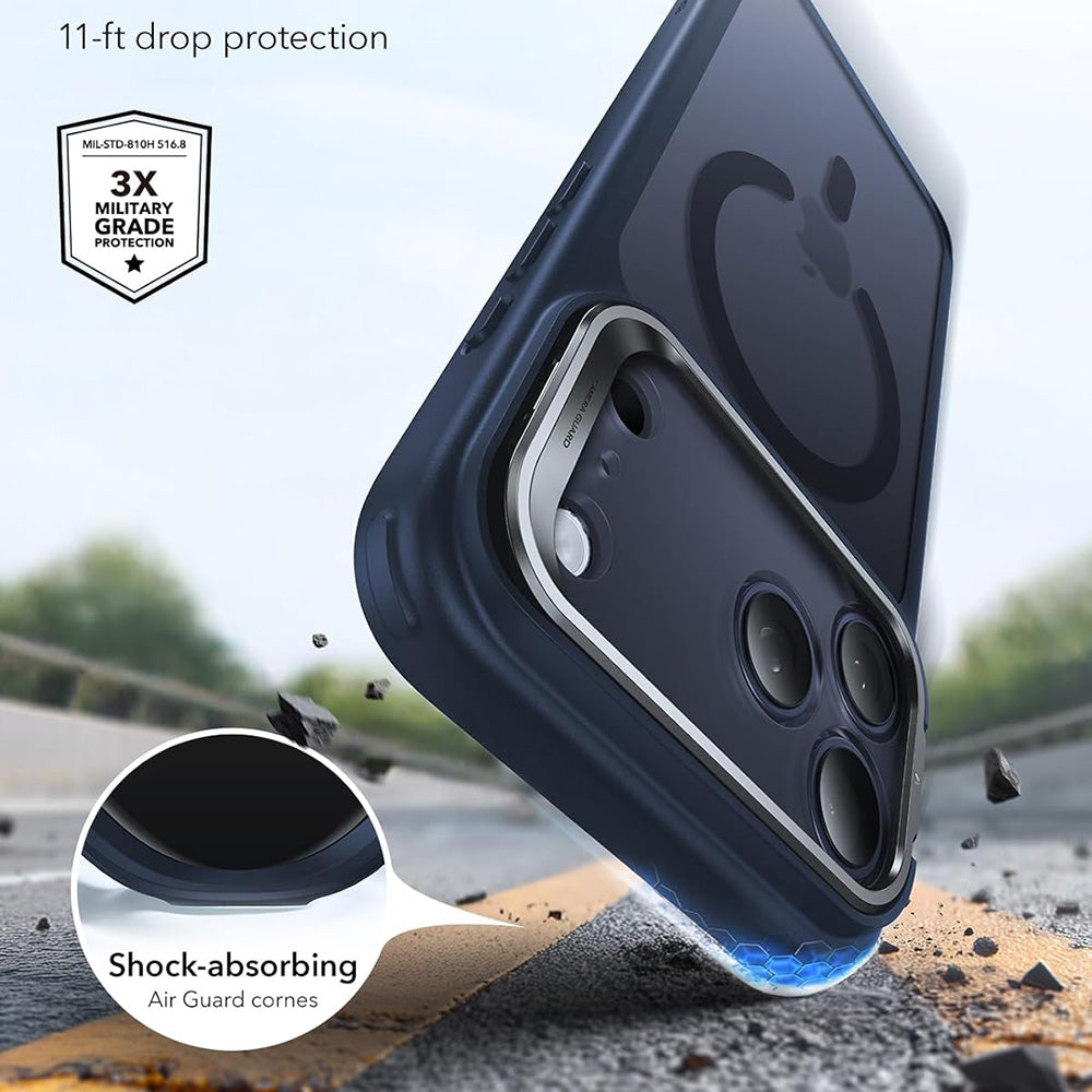 Θήκη MagSafe για Apple iPhone 18 Pro / 17 Pro, ESR, Classic Hybrid Kickstand, Μπλε Σατινέ