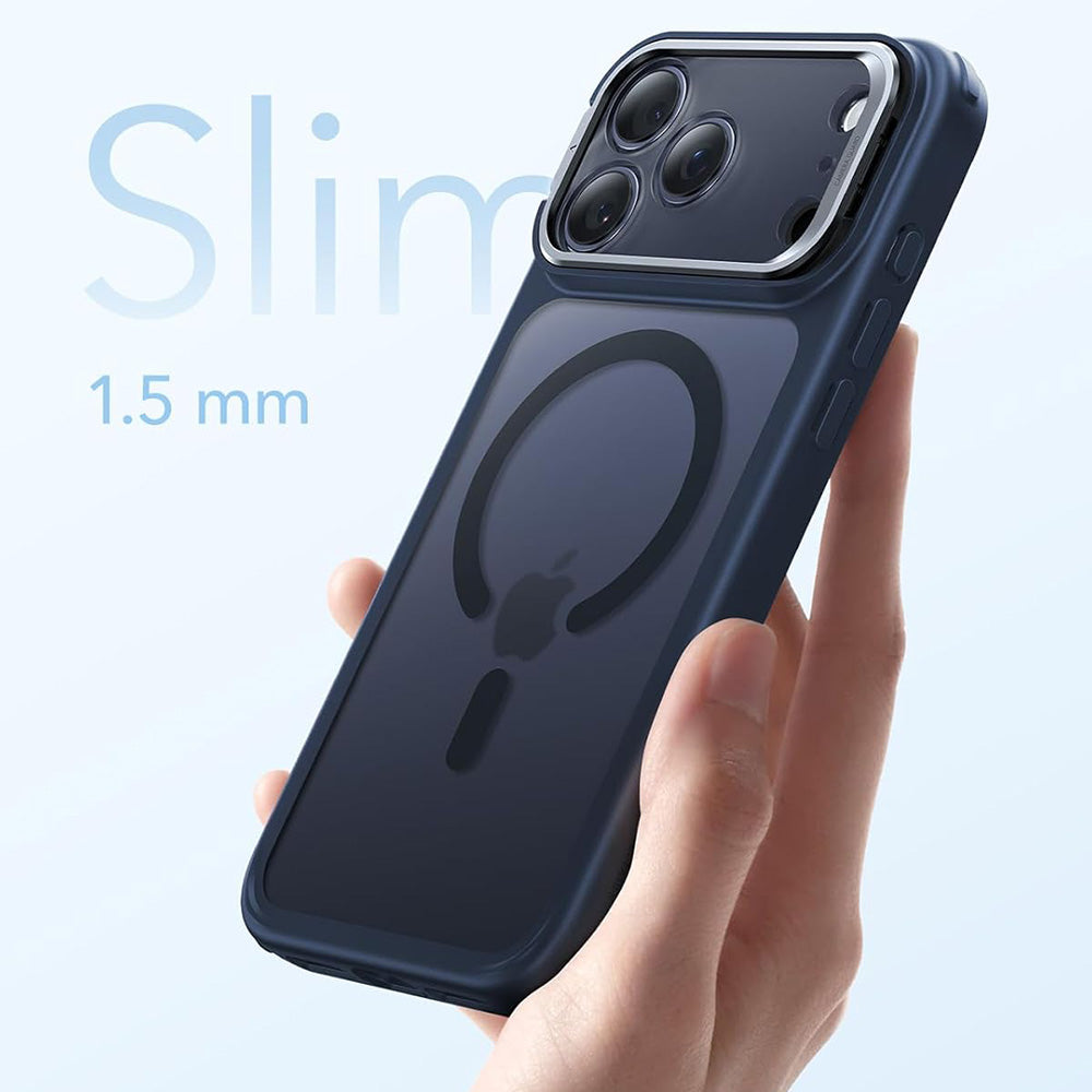 Θήκη MagSafe για Apple iPhone 18 Pro / 17 Pro, ESR, Classic Hybrid Kickstand, Μπλε Σατινέ