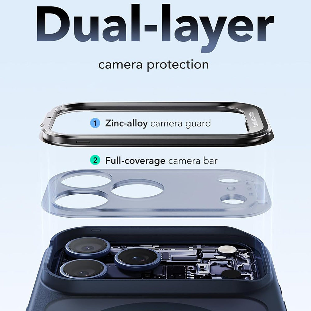 Θήκη MagSafe για Apple iPhone 18 Pro / 17 Pro, ESR, Classic Hybrid Kickstand, Μπλε Σατινέ