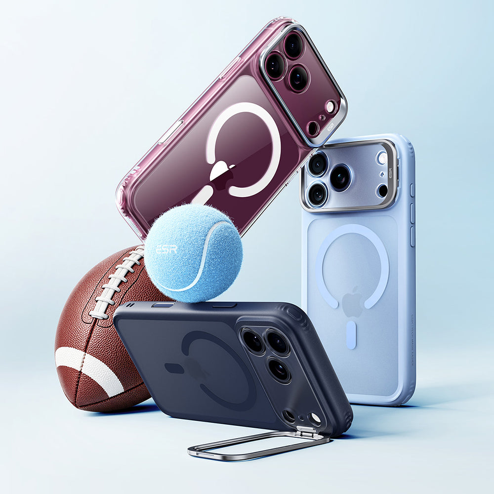 Θήκη MagSafe για Apple iPhone 18 Pro / 17 Pro, ESR, Classic Hybrid Kickstand, Μπλε Σατινέ