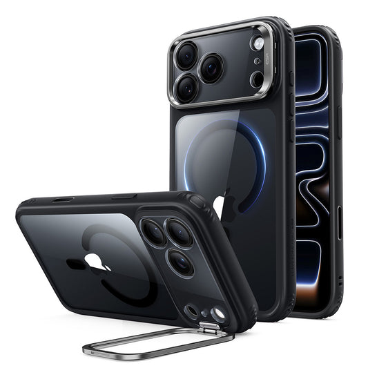 Θήκη MagSafe για Apple iPhone 18 Pro / 17 Pro, ESR, Classic Hybrid Kickstand, Μαύρη Διαφανής