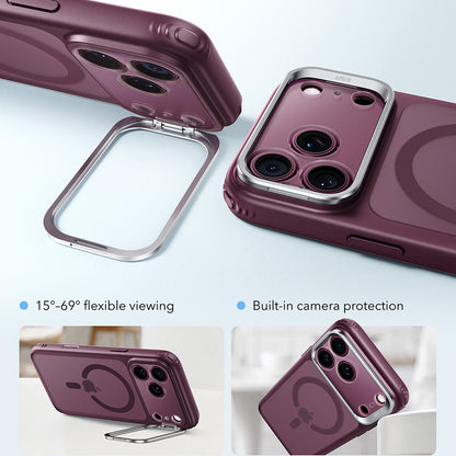 Θήκη MagSafe για Apple iPhone 18 Pro / 17 Pro, ESR, Classic Hybrid Kickstand, Σκούρο Βυσσινί Ματ