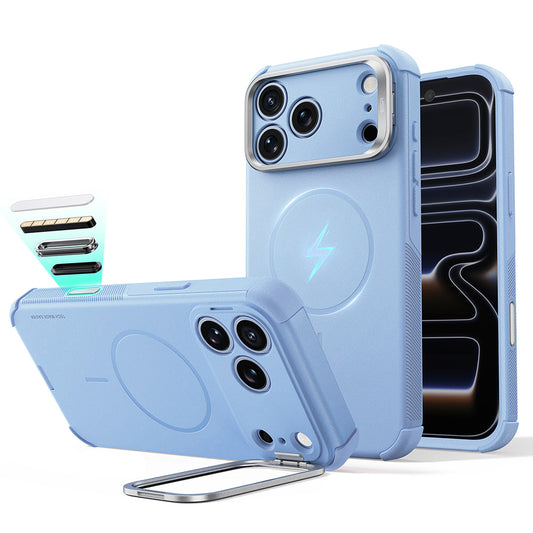 Θήκη MagSafe για Apple iPhone 18 Pro / 17 Pro, ESR, Cyber Armor Kickstand, Μπλε