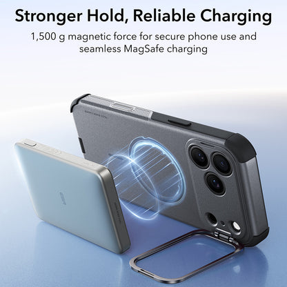 Θήκη MagSafe για Apple iPhone 18 Pro / 17 Pro, ESR, Cyber Armor Kickstand, Γκρι