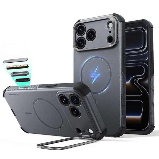 Θήκη MagSafe για Apple iPhone 18 Pro / 17 Pro, ESR, Cyber Armor Kickstand, Γκρι
