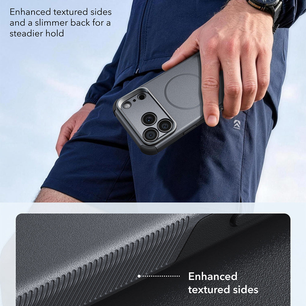 Θήκη MagSafe για Apple iPhone 18 Pro / 17 Pro, ESR, Cyber Armor Kickstand, Γκρι