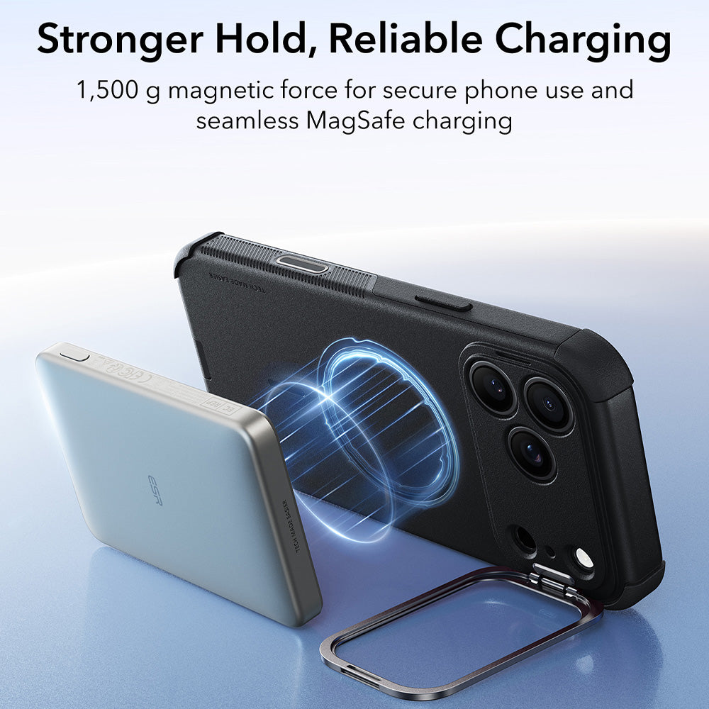 Θήκη MagSafe για Apple iPhone 18 Pro / 17 Pro, ESR, Cyber Armor Kickstand, Μαύρο