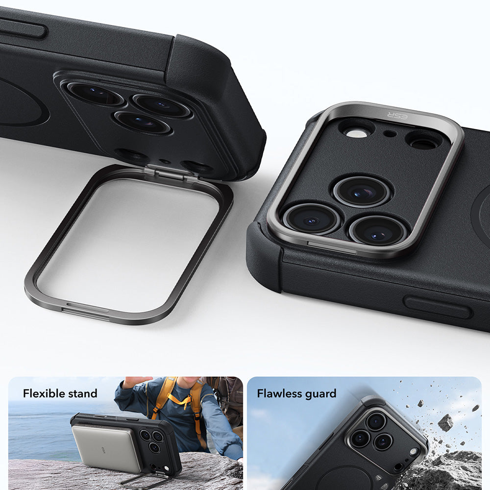 Θήκη MagSafe για Apple iPhone 18 Pro / 17 Pro, ESR, Cyber Armor Kickstand, Μαύρο