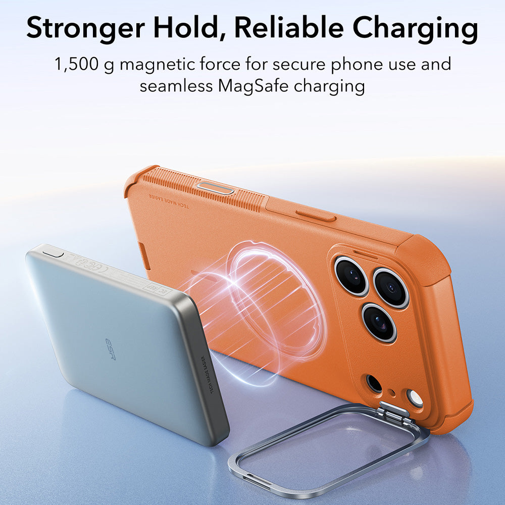 Θήκη MagSafe για Apple iPhone 18 Pro / 17 Pro, ESR, Cyber Armor Kickstand, Πορτοκαλί