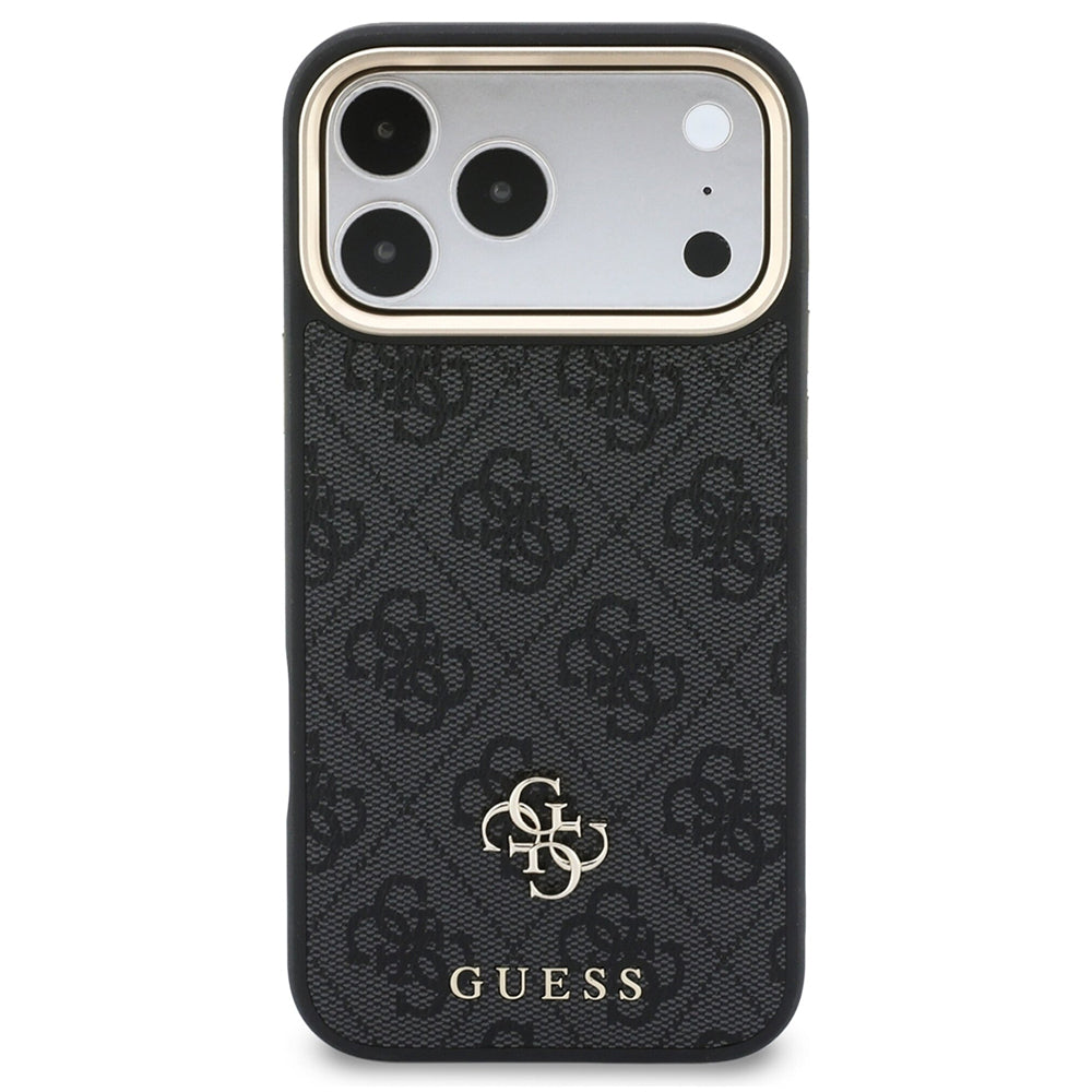 Θήκη MagSafe για Apple iPhone 18 Pro / 17 Pro, Guess, 4G Cardslot & Big Strap, Μαύρη