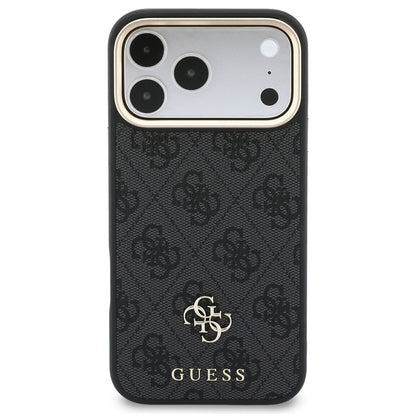 Θήκη MagSafe για Apple iPhone 18 Pro / 17 Pro, Guess, 4G Cardslot & Big Strap, Μαύρη