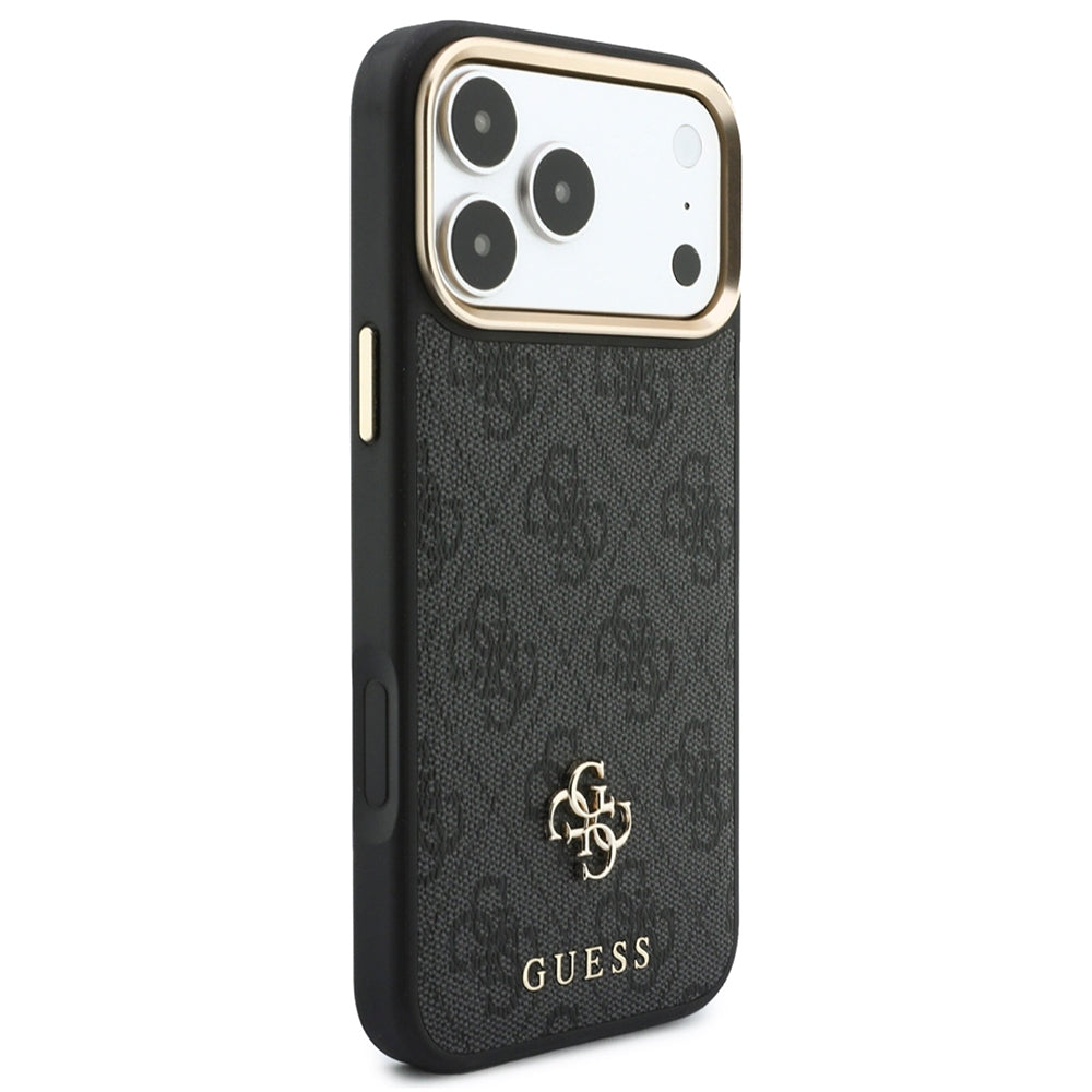 Θήκη MagSafe για Apple iPhone 18 Pro / 17 Pro, Guess, 4G Cardslot & Big Strap, Μαύρη