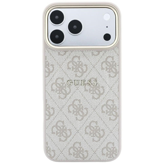 Θήκη MagSafe για Apple iPhone 18 Pro / 17 Pro, Guess, 4G Embossed Classic, Ροζ