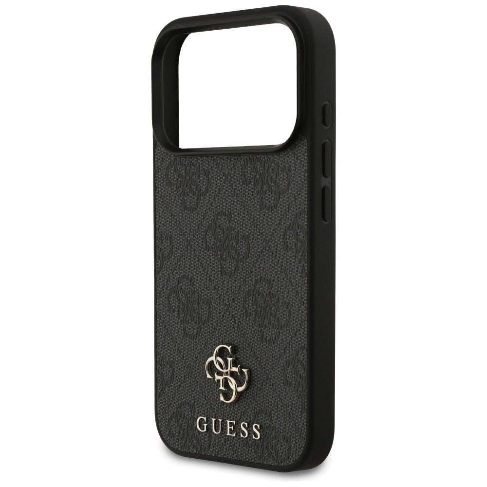 MagSafe Case for Apple iPhone 18 Pro / 17 Pro, Guess, 4G Small and Classic Logo, Black