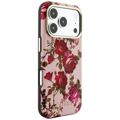 Θήκη MagSafe για Apple iPhone 18 Pro / 17 Pro, Guess, Blossom Roses Print, Ροζ