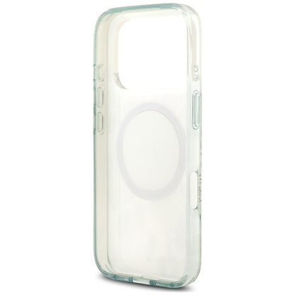 Θήκη MagSafe για Apple iPhone 18 Pro / 17 Pro, Guess, IML Flower & Tonal Circle, Πράσινη