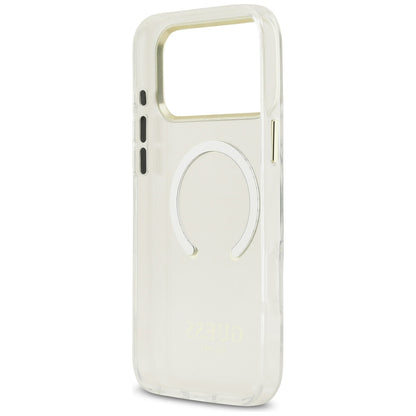 Θήκη MagSafe για Apple iPhone 18 Pro / 17 Pro, Guess, Μεταλλικό Περίγραμμα, Χρυσή