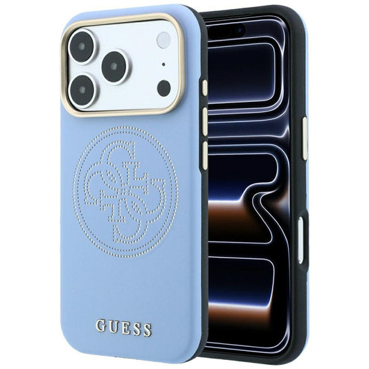 Θήκη MagSafe για Apple iPhone 18 Pro / 17 Pro, Guess, Perforated 4G, Μπλε