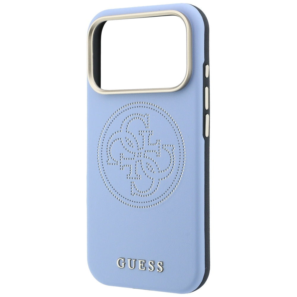 Θήκη MagSafe για Apple iPhone 18 Pro / 17 Pro, Guess, Perforated 4G, Μπλε
