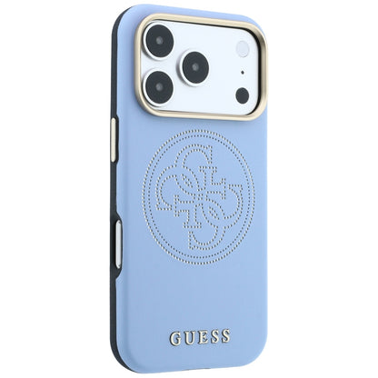 Θήκη MagSafe για Apple iPhone 18 Pro / 17 Pro, Guess, Perforated 4G, Μπλε