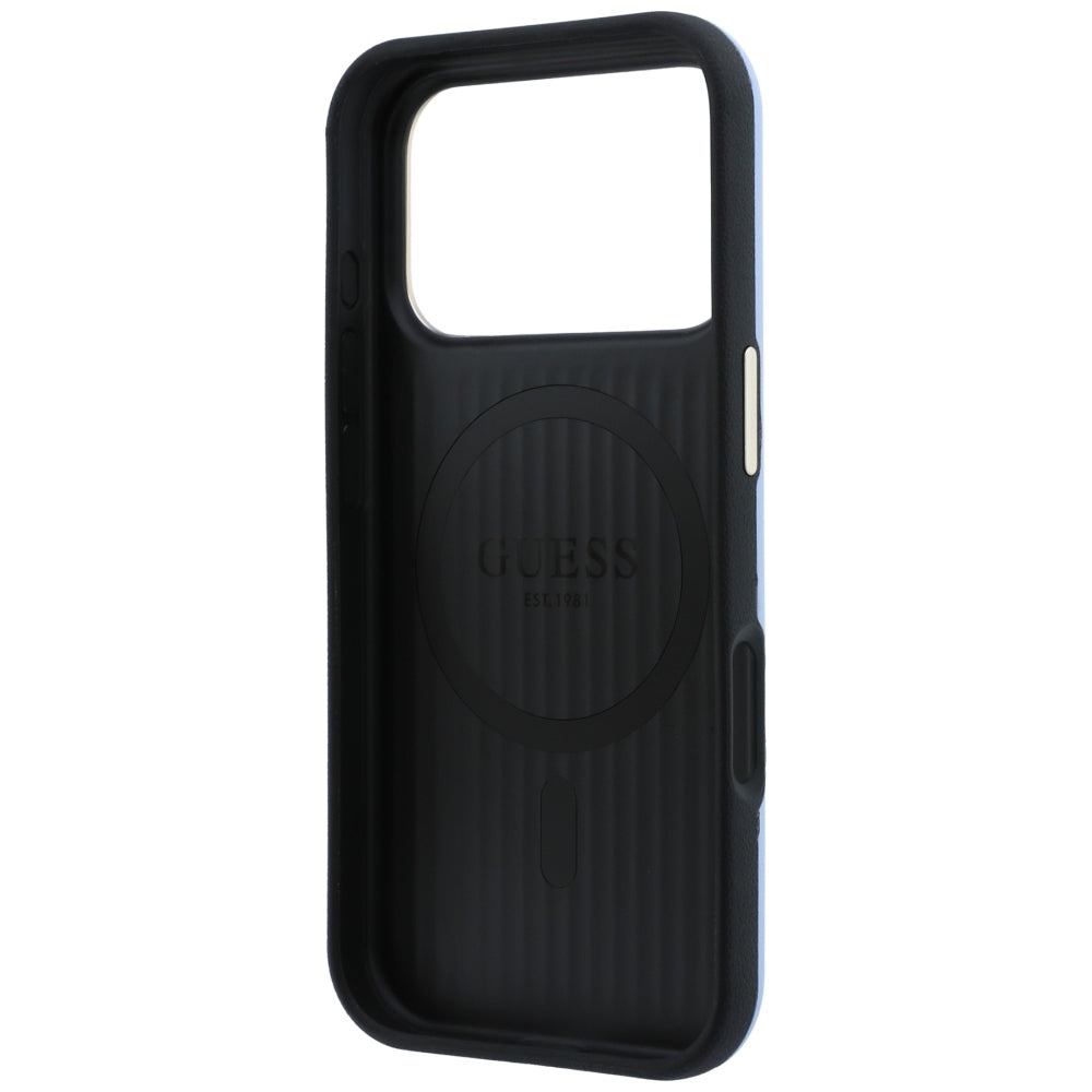 Θήκη MagSafe για Apple iPhone 18 Pro / 17 Pro, Guess, Perforated 4G, Μπλε
