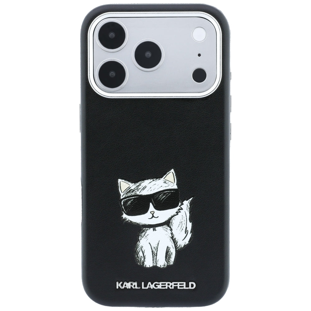 Θήκη MagSafe για Apple iPhone 18 Pro / 17 Pro, Karl Lagerfeld, Choupette Sketch, Μαύρο
