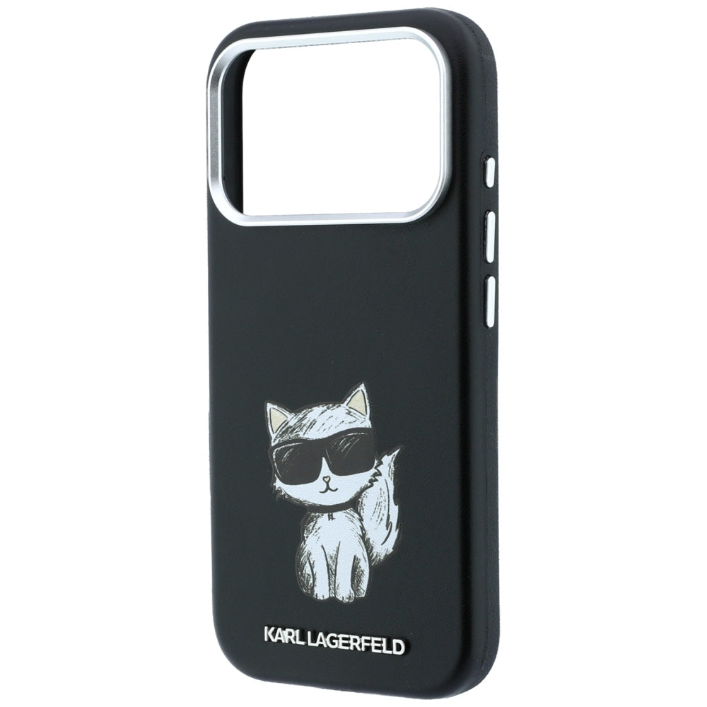 Θήκη MagSafe για Apple iPhone 18 Pro / 17 Pro, Karl Lagerfeld, Choupette Sketch, Μαύρο
