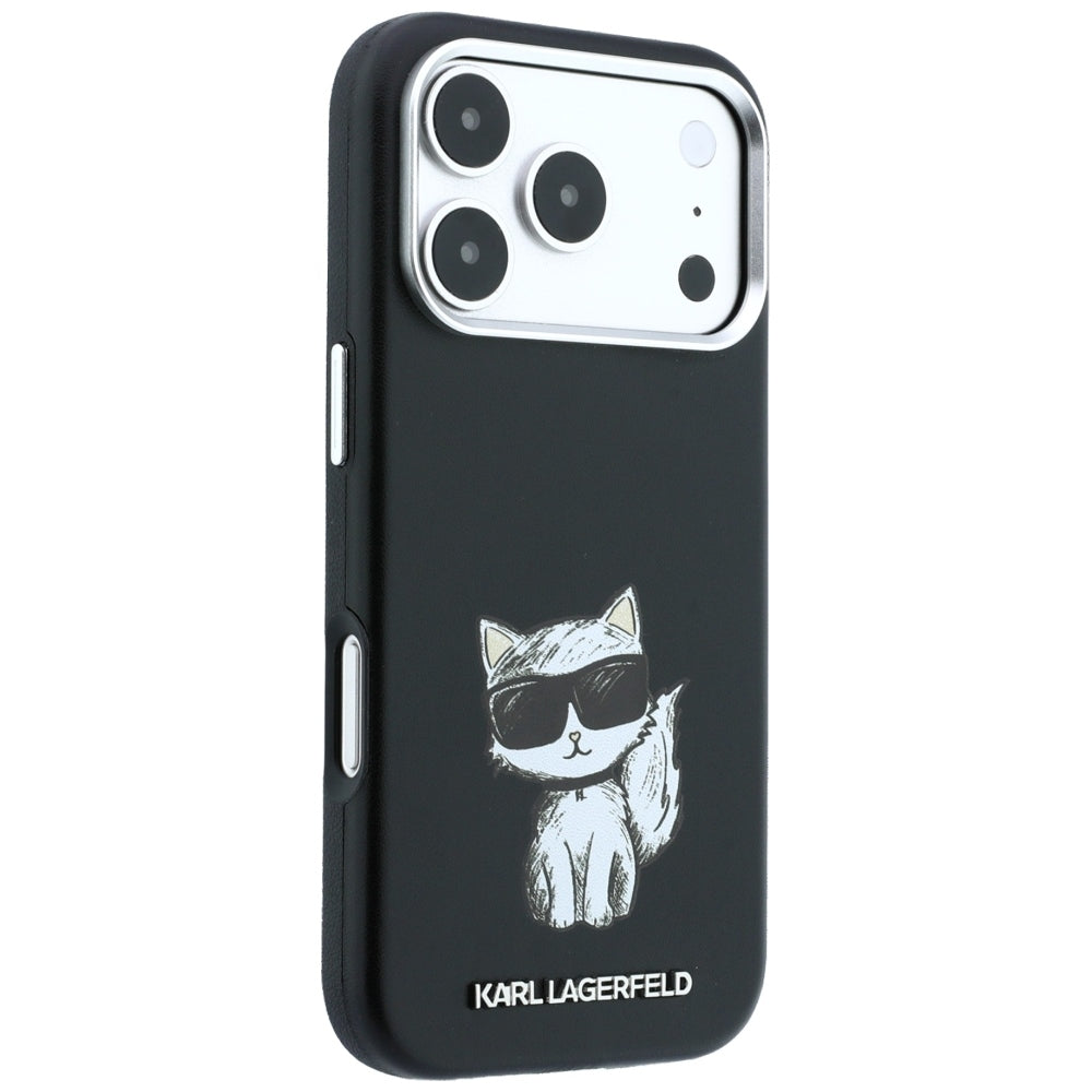 Θήκη MagSafe για Apple iPhone 18 Pro / 17 Pro, Karl Lagerfeld, Choupette Sketch, Μαύρο
